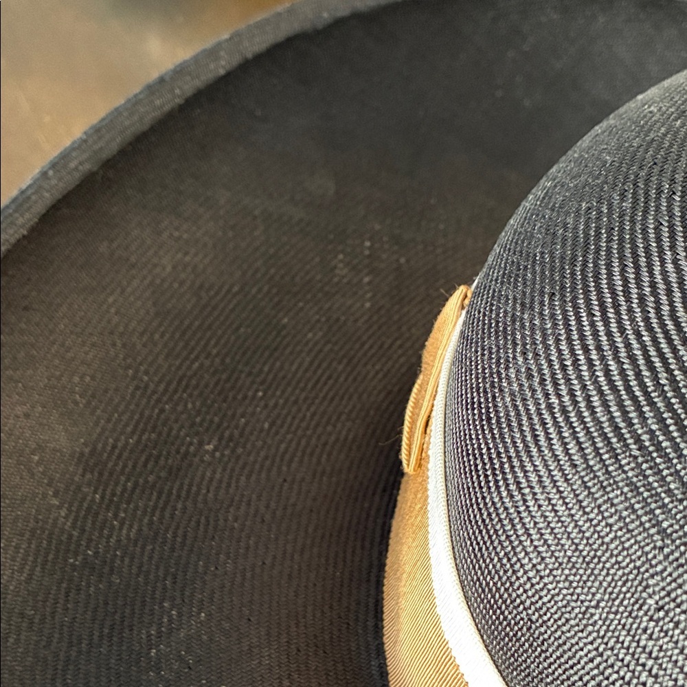 Vintage Anita Pineault Black and Brown Wide-Brim Hat - Picture 10 of 10